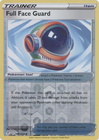 full face guard pokemon card value Evolving Skies 148/203 Full Face Guard (Reverse Holo)