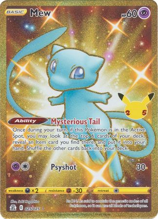 Mew (Secret Rare) 25/25 | Celebrations | Magic Madhouse