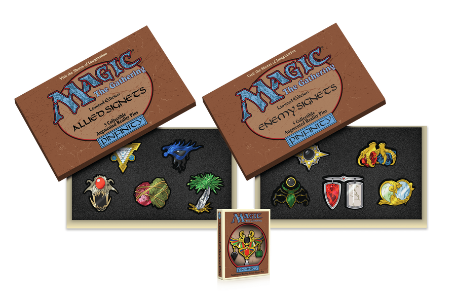 Magic: the Gathering - Limited Edition: Allied and Enemy Signets AR-Enhanced Pin Set Bundle + Arcane Signet AR-Enhanced Pin | Magic Madhouse Magic: the Gathering - Limited Edition: Allied and Enemy Signets AR-Enhanced Pin Set Bundle + Arcane Signet AR-Enhanced Pin | Magic Madhouse