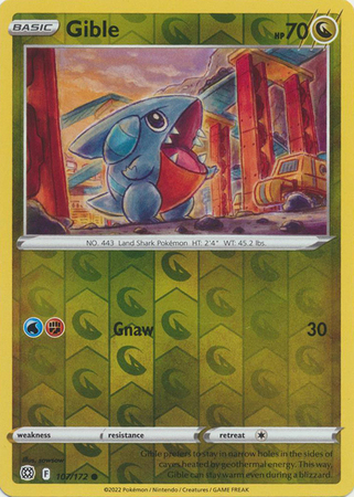 Brilliant Stars 107/172 Gible (Reverse Holo) | Magic Madhouse