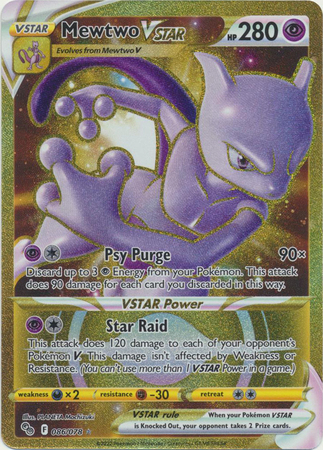 Pokemon GO 086/078 Mewtwo VSTAR (Secret Rare) | Magic Madhouse