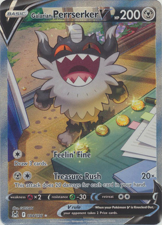 perrserker pokemon card price Galarian Perrserker V Alt Art Lost Origin 184/196 CGC 9 – TBC Games main image 0