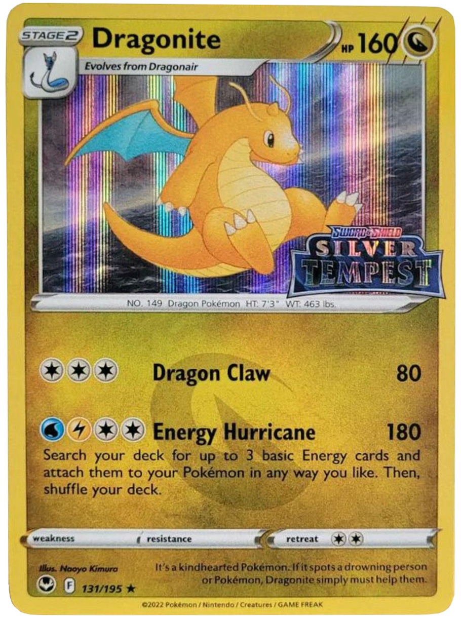 SWSH Silver Tempest 131/195 Dragonite (Cosmo Holo Silver Tempest Stamp) | Magic Madhouse SWSH Silver Tempest 131/195 Dragonite (Cosmo Holo Silver Tempest Stamp) | Magic Madhouse