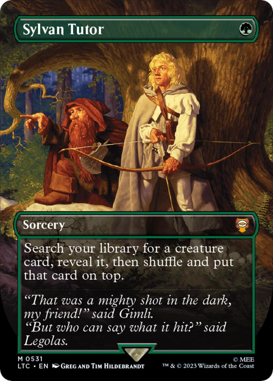 Sylvan Tutor (Borderless Hildebrandt) | Magic:The Gathering