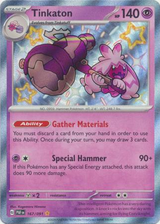 tinkaton pokemon card value Amazon.com: Tinkatink Tinkatuff Tinkaton- Paldea Evolved - Non Holo Build &  Battle - Pokemon Card Set - 3 Card Lot