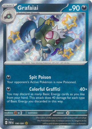 SV Paldean Fates 190/091 Grafaiai (Holo Shiny) | Magic Madhouse