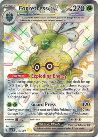 SV Paldean Fates 212/091 Forretress ex (Full Art Shiny) | Magic Madhouse