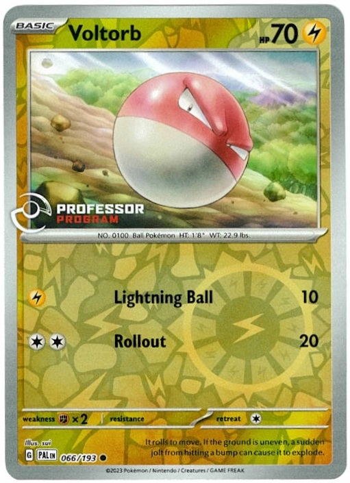 SV Paldea Evolved 066/193 Voltorb (Professor Program League Promo