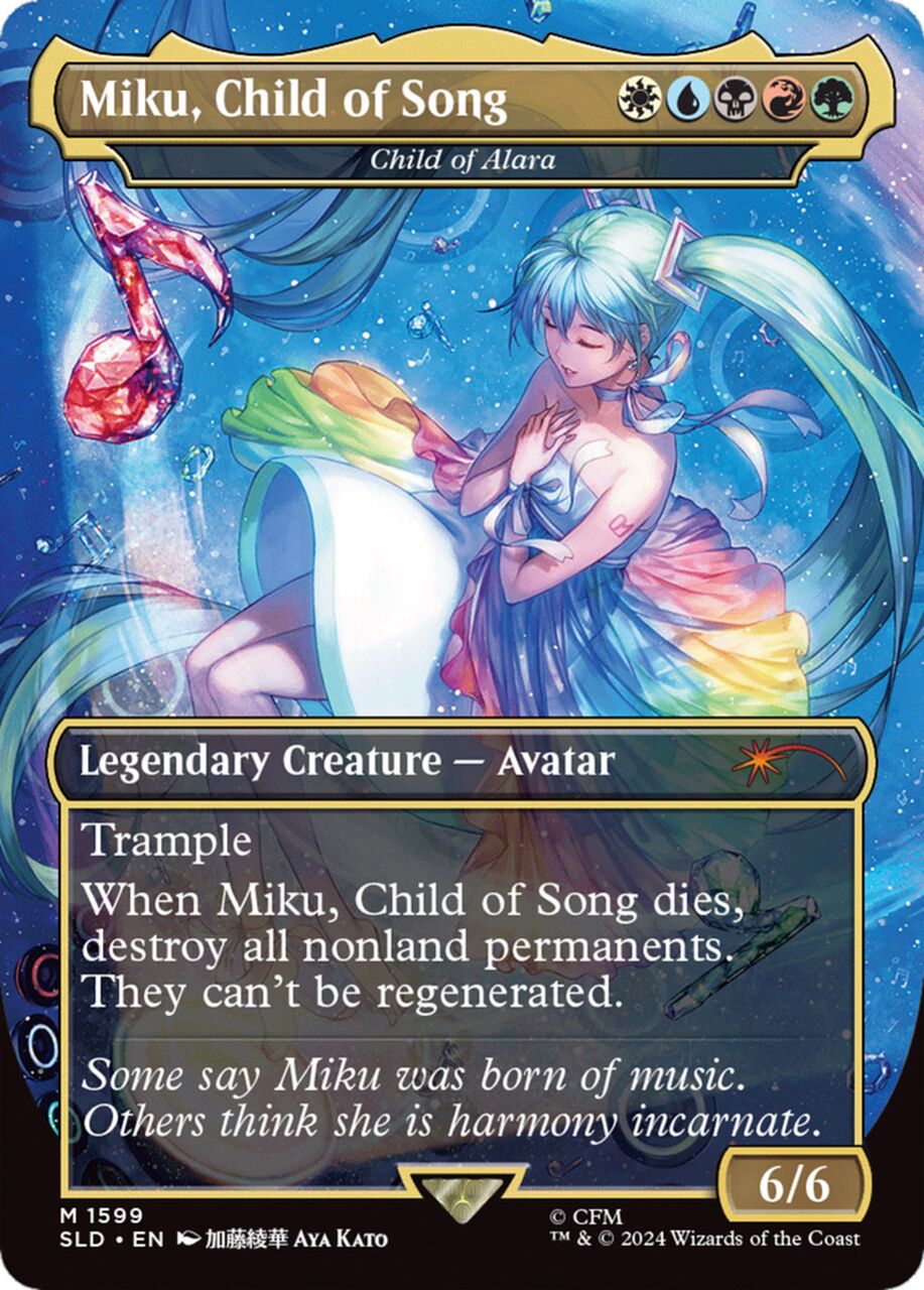 Child of Alara [Miku, Child of Song] (Foil) (Secret Lair - Hatsune