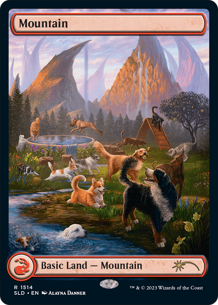 マジック：ザ・ギャザリング Secret Lair: Raining Cats and Dogs Mountain (Foil) (Raining Cats and Dogs) | Magic Madhouse