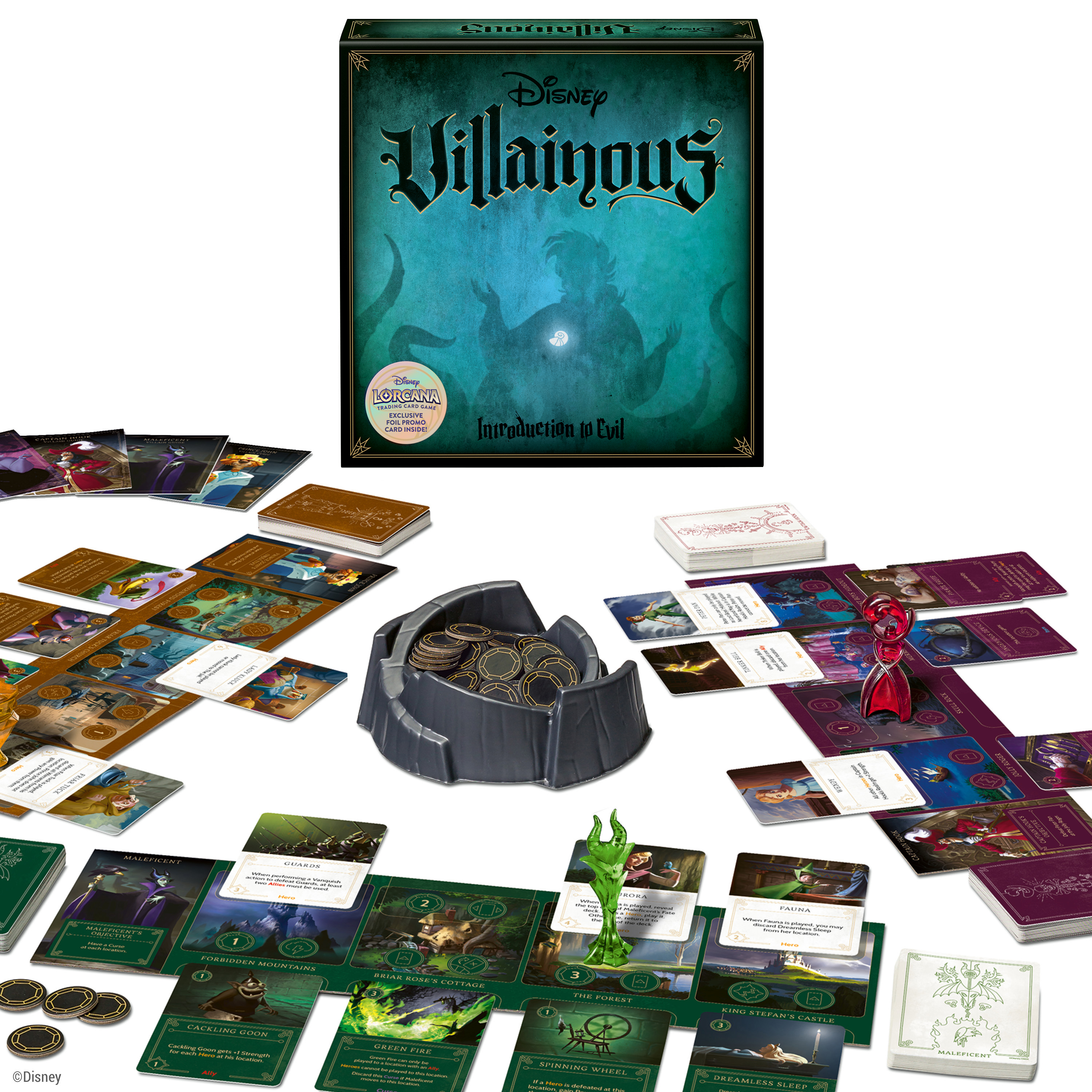 disney villainous lorcana promo card Disney Villainous: Introduction To Evil [Includes Lorcana Promo Card] main image 1