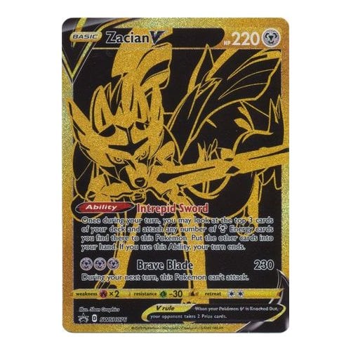 Sword & Shield Promo SWSH076 Zacian V (Black & Gold) | Magic Madhouse Sword & Shield Promo SWSH076 Zacian V (Black & Gold) | Magic Madhouse