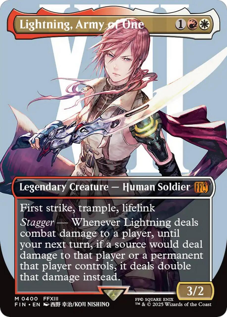 Lightning, Army of One (Borderless Character) (Foil) | Magic Madhouse