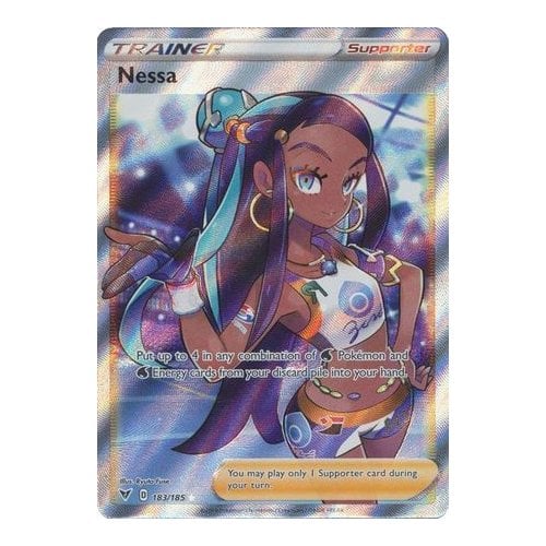 signed nessa pokemon card value Pokemon TCG S-Chinese Card Sword & Shield Nessa Full Art Psa 10 132/11 –  Trendy Playing Cards