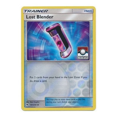 Pokemon SM Lost Thunder 181/214 Lost Blender (League Promo) Card | Condition: Excellent