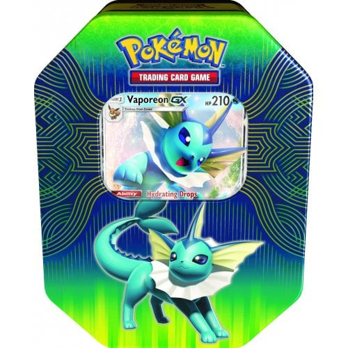 Pokemon Elemental Powers Tin - Vaporeon Gx (Reprint)