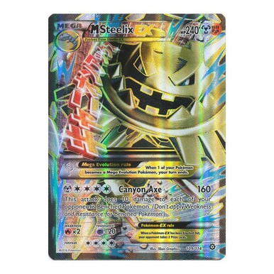 steelix ex pokemon card value XY Steam Siege 109/114 M (Full Art Mega) Attack 2 Steelix EX - Pokemon Card