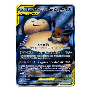 SM Team Up 171/181 Eevee & Snorlax GX (Tag Team Full Art) | Magic