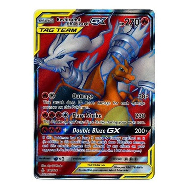 SM Unbroken Bonds 194/214 Reshiram & Charizard GX (Tag Team Full
