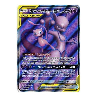is mcdonald's doing pokemon cards Mewtwo & Mew GX 71/236 Holo Rare Unified Minds Pokemon Card Near Mint