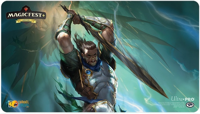 Magic: The Gathering Mtg Magicfest+ Playmat - London (Gideon Blackblade)