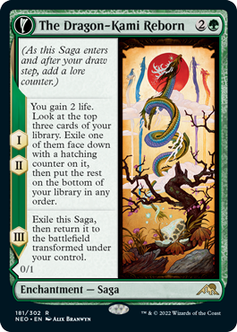 Magic: The Gathering Dragon-Kami Reborn // Dragon-Kami's Egg | Kamigawa: Neon Dynasty