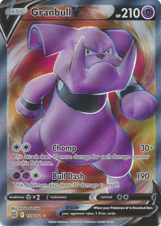 granbull v pokemon card value - SV03: Obsidian Flames Colorless Bull Dash (190) This Pokmon also does 30 damage to itself 2022 Pokemon SWSH Brilliant Stars