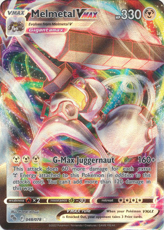 melmetal vmax pokemon go card price 048/078 - Pokémon Card Number / Rarity Melmetal VMAX RRR 048/071 S10b