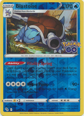 Pokemon GO 017/078 Blastoise (Reverse Holo) | Magic Madhouse