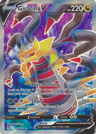 SWSH Lost Origin 185/196 Giratina V (Full Art) | Lost Origin SWSH Lost Origin 185/196 Giratina V (Full Art) | Lost Origin