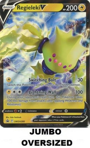 pokemon tcg oversized cards Pokmon Jumbo - Oversized, Holo, Promo- YOU PICK!!! M/NM This card is freshly removed from a promo box and placed immediately into a protective sleeve Jumbo Card Binder for Pokemon