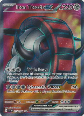 iron treads ex pokemon card value Paradox Drive - #51 Metal / 220 / Basic Attack 1 Pokemon Shiny Treasures Iron Treads