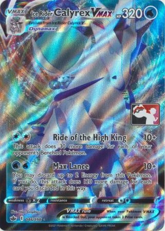 pokemon tcg chilling reign 046/198 ice rider calyrex vmax card - Card Number / Rarity Ice Rider Calyrex VMAX |