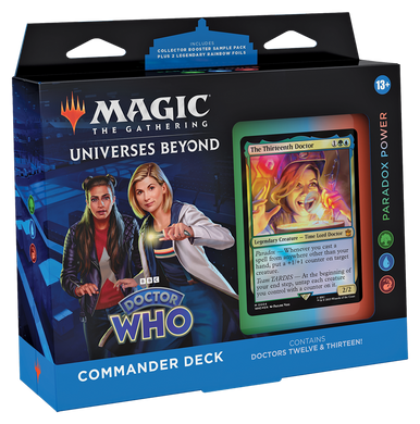 mtg doctor who set booster box Magic: The Gathering Commander Deck Doctor Who Commander Deck All