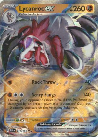 SV Paldea Evolved 117/193 Lycanroc ex (Half Art) | Magic Madhouse