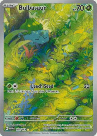 Scarlet & Violet 151 166/165 Bulbasaur (Illustration Rare) | Magic Madhouse Scarlet & Violet 151 166/165 Bulbasaur (Illustration Rare) | Magic Madhouse