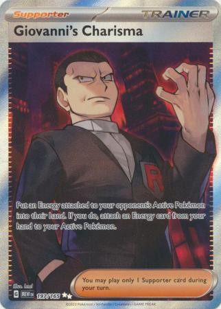 Scarlet & Violet 151 197/165 Giovanni's Charisma (Full Art) | Magic Madhouse