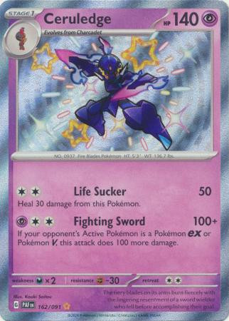 SV Paldean Fates 162/091 Ceruledge (Holo Shiny) | Magic Madhouse SV Paldean Fates 162/091 Ceruledge (Holo Shiny) | Magic Madhouse
