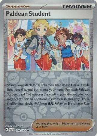 paldean student pokemon card TRAINER 230/091 – Pokybox Board Games and accessories Paldean Student - 085/091 -
