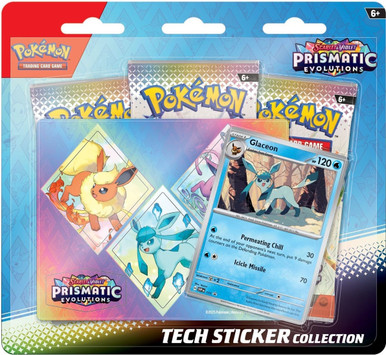 Pokemon SV Prismatic Evolutions Tech Sticker Collection - Glaceon