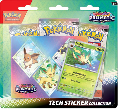 Pokemon SV Prismatic Evolutions Tech Sticker Collection - Leafeon