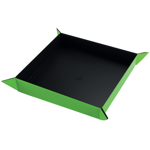 Gamegenic Magnetic Dice Tray Square: in Black/Green