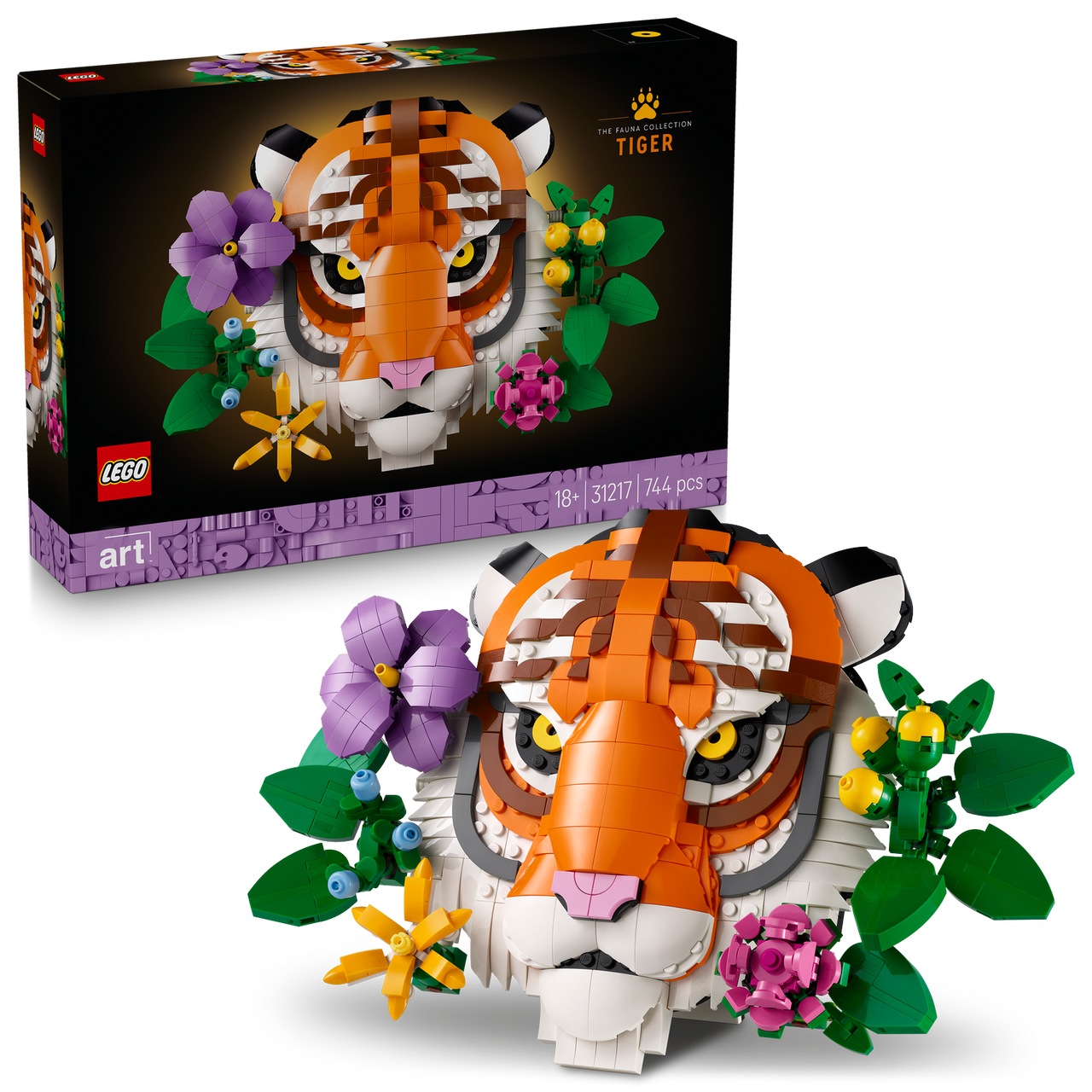 Lego Art The Fauna Collection - Tiger Set for Adults 31217