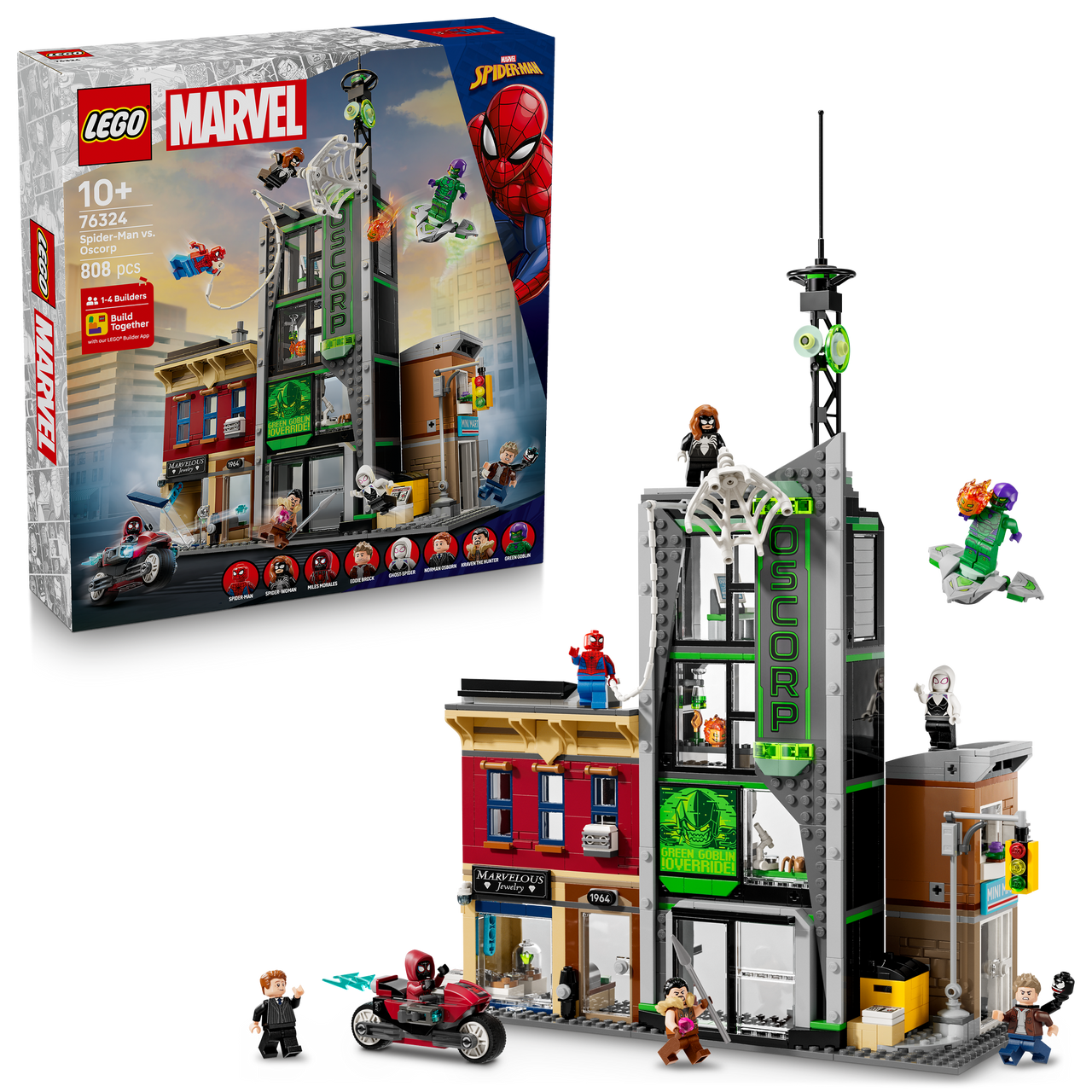 Lego Marvel Spider-Man vs. Oscorp Set 76324