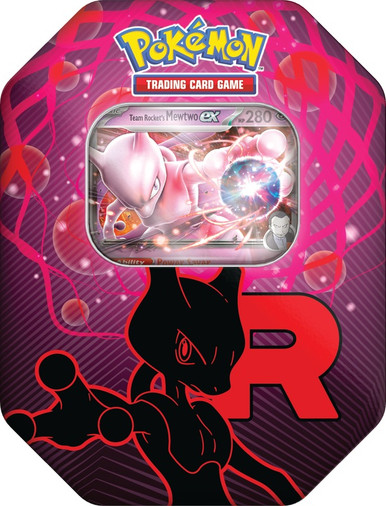 Pokemon Team Rocket Tin - Team Rocket's Mewtwo ex