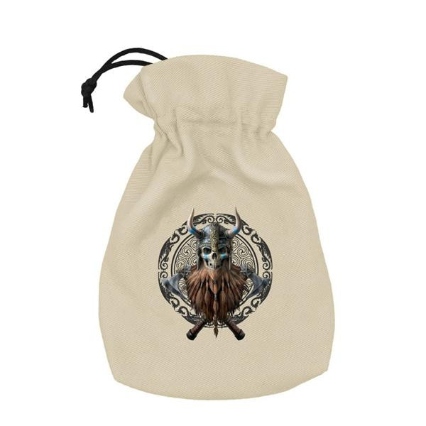 Q Workshop Anne Stokes Dice Pouch: Viking Skull
