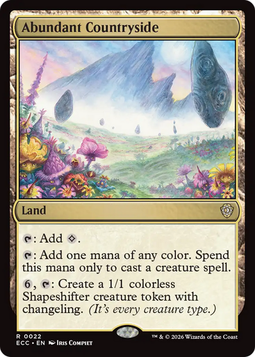 Abundant Countryside | Lorwyn Eclipsed Commander、Magic: The Gathering、kayou