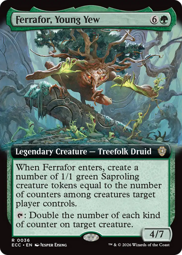 Ferrafor, Young Yew (Extended Art) | Lorwyn Eclipsed Commander、Magic: The Gathering、kayou