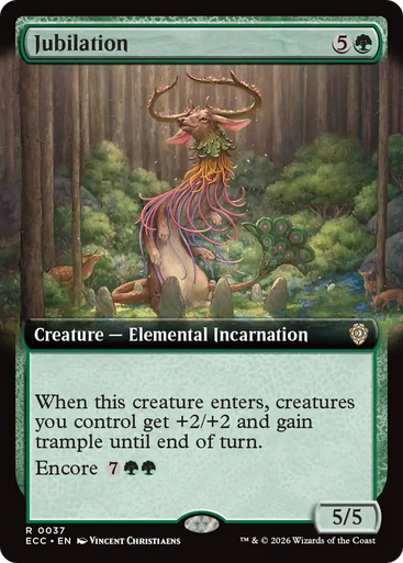 Jubilation (Extended Art) | Lorwyn Eclipsed Commander、Magic: The Gathering、kayou