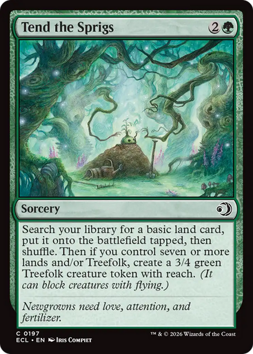 Tend the Sprigs (Foil) | Lorwyn Eclipsed、Magic: The Gathering、kayou